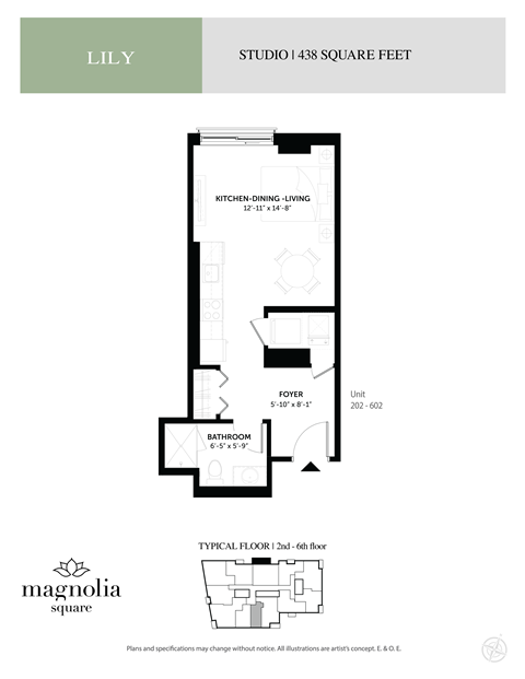 a floor plan of a bedroom senior apartment